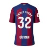 Virallinen Fanipaita + Shortsit FC Barcelona Pablo Torre 32 Kotipelipaita 2023-24 - Lasten